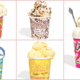 Collage of all five new Jeni's flavors